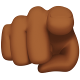 index pointing at the viewer: medium-dark skin tone