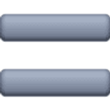 Heavy equals sign - Facebook