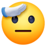 Saluting face - Facebook