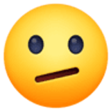 Face with diagonal mouth - Facebook