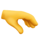 Palm down hand - Facebook