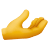 Palm up hand - Facebook