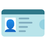 Identification card - Noto Color Emoji
