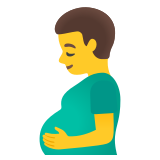 Pregnant man - Noto Color Emoji