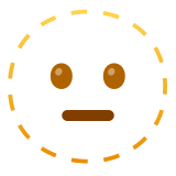 Dotted line face - Noto Color Emoji