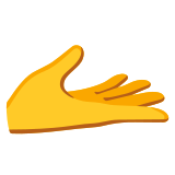 Palm up hand - Noto Color Emoji