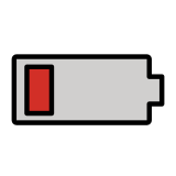 Low battery - OpenMoji
