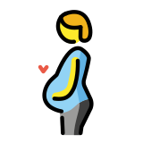 Pregnant person - OpenMoji