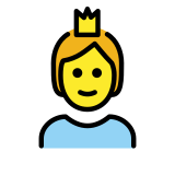 Person with crown - OpenMoji