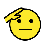 Saluting face - OpenMoji