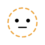 Dotted line face - OpenMoji