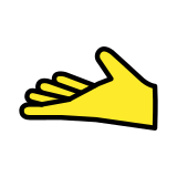 Palm up hand - OpenMoji