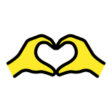 Heart hands - OpenMoji
