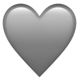 Grey heart
