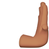 rightwards pushing hand: medium skin tone