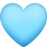 Light blue heart - Facebook