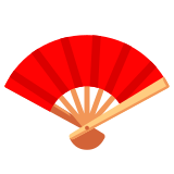 Folding hand fan - Noto Color Emoji