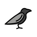 Black bird - OpenMoji