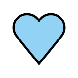 Light blue heart - OpenMoji