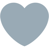 Grey heart - Twitter / X