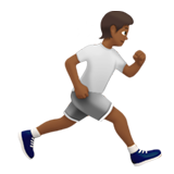 person running facing right: medium-dark skin tone