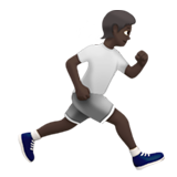 person running facing right: dark skin tone