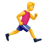 man running facing right