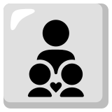 Family: adult, child, child - Noto Color Emoji