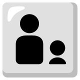 Family: adult, child - Noto Color Emoji