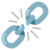 Broken chain - Noto Color Emoji
