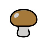 Brown mushroom - OpenMoji