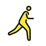 Person running facing right - OpenMoji