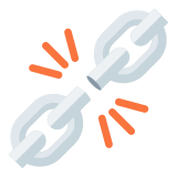 Broken chain - Twitter / X