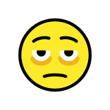Face with bags under eyes - OpenMoji