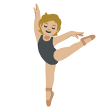ballet dancer: medium-light skin tone