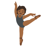 ballet dancer: medium-dark skin tone