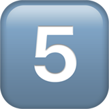 Button five symbol