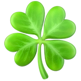 Four-leaf clover smiley