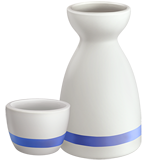 Sake bottle and cup emoji