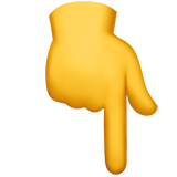 Forefinger downwards emoji