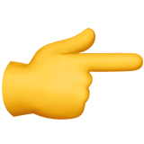 Hand pointing to the right Emoji