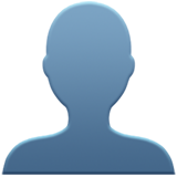 Silhouette person emoji