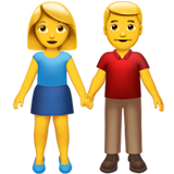 Man and woman holding hands Whatsapp