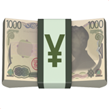 Yen banknote emoji