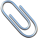 Paper clip emoji