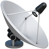 Satellite dish emoji