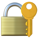 Closed lock with key Emoji