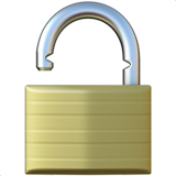 Open lock Emoji