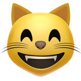 Funny cat face emoji