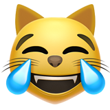 Tears of joy cat emoji
